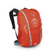 Osprey Hi-Vis Commuter Raincover in mars orange, on pack front