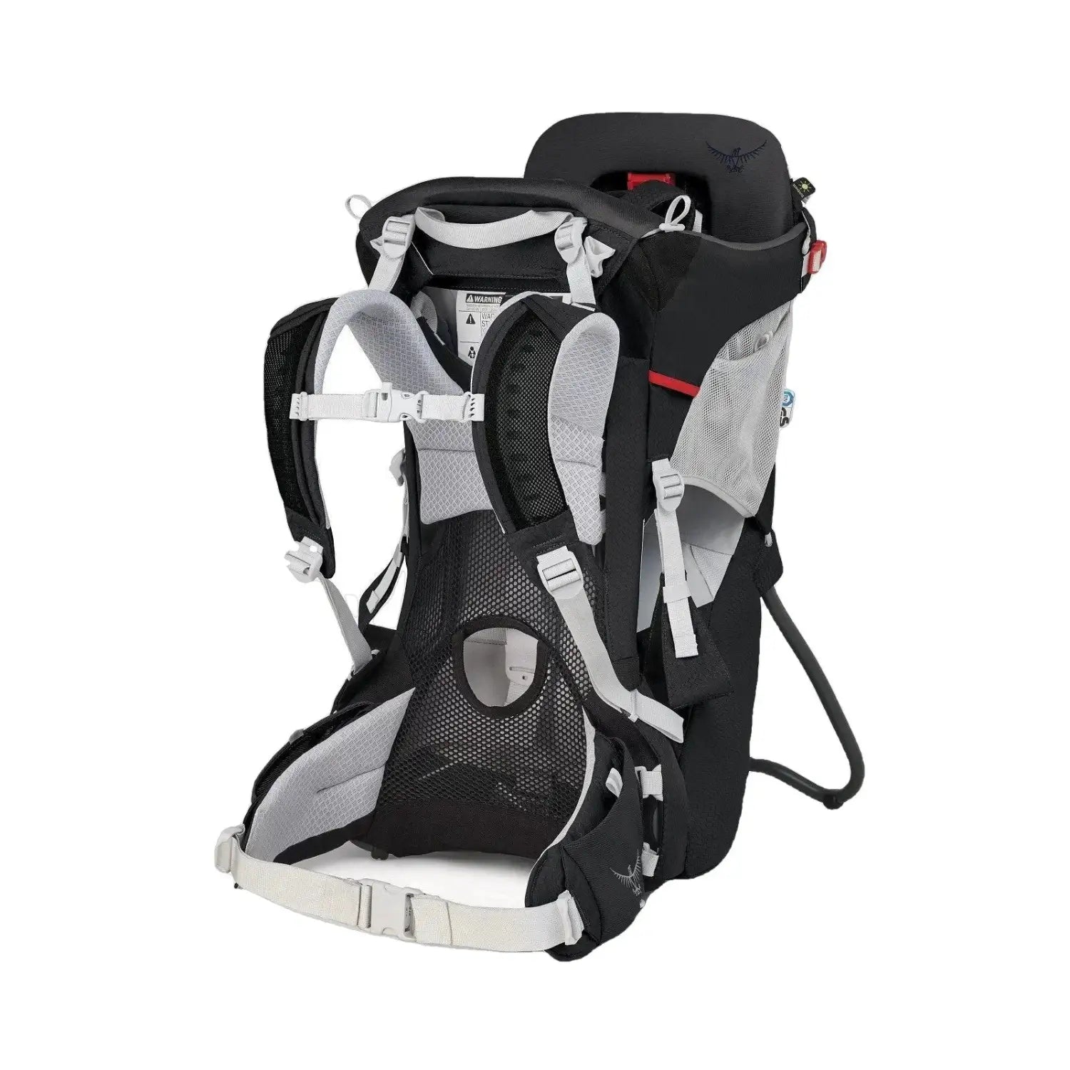 Osprey POCO® Child Carrier shown in Starry Black color option. Front view