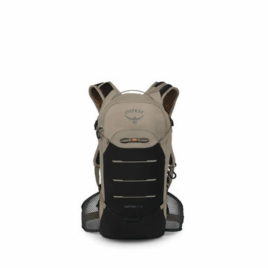 Osprey Raptor LT 12 Bike Hydration Pack in Pediment Grey Black, front view 