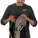 Osprey Raptor LT 12 Bike Hydration Pack in Pediment Grey Black, view of reservoir in bag 