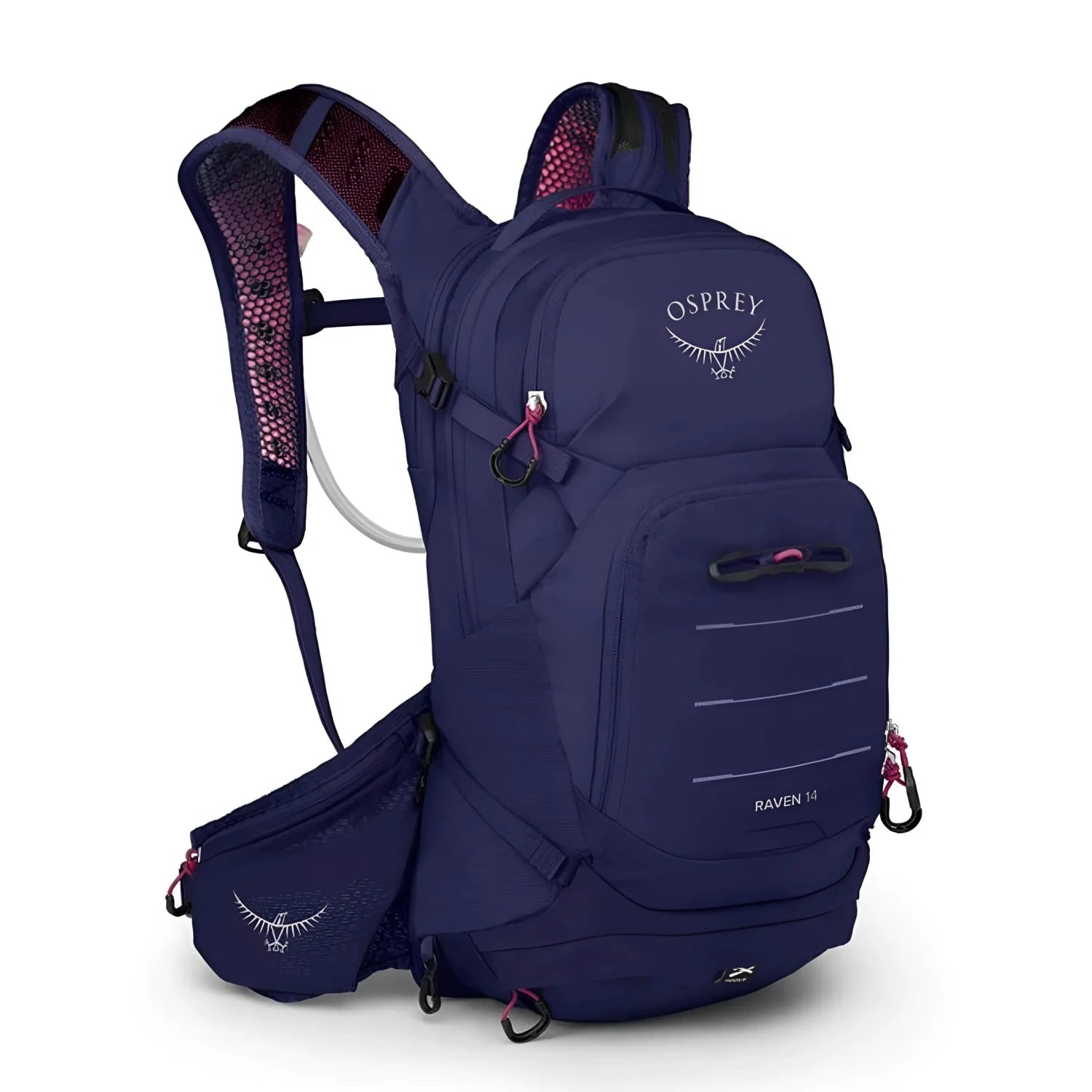 Osprey Women's Raven 14L Backpack in deep fig, front angled view