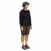 Osprey Raven LT 12 Bike Hydration Pack in Deep Fig Black, front view on model 