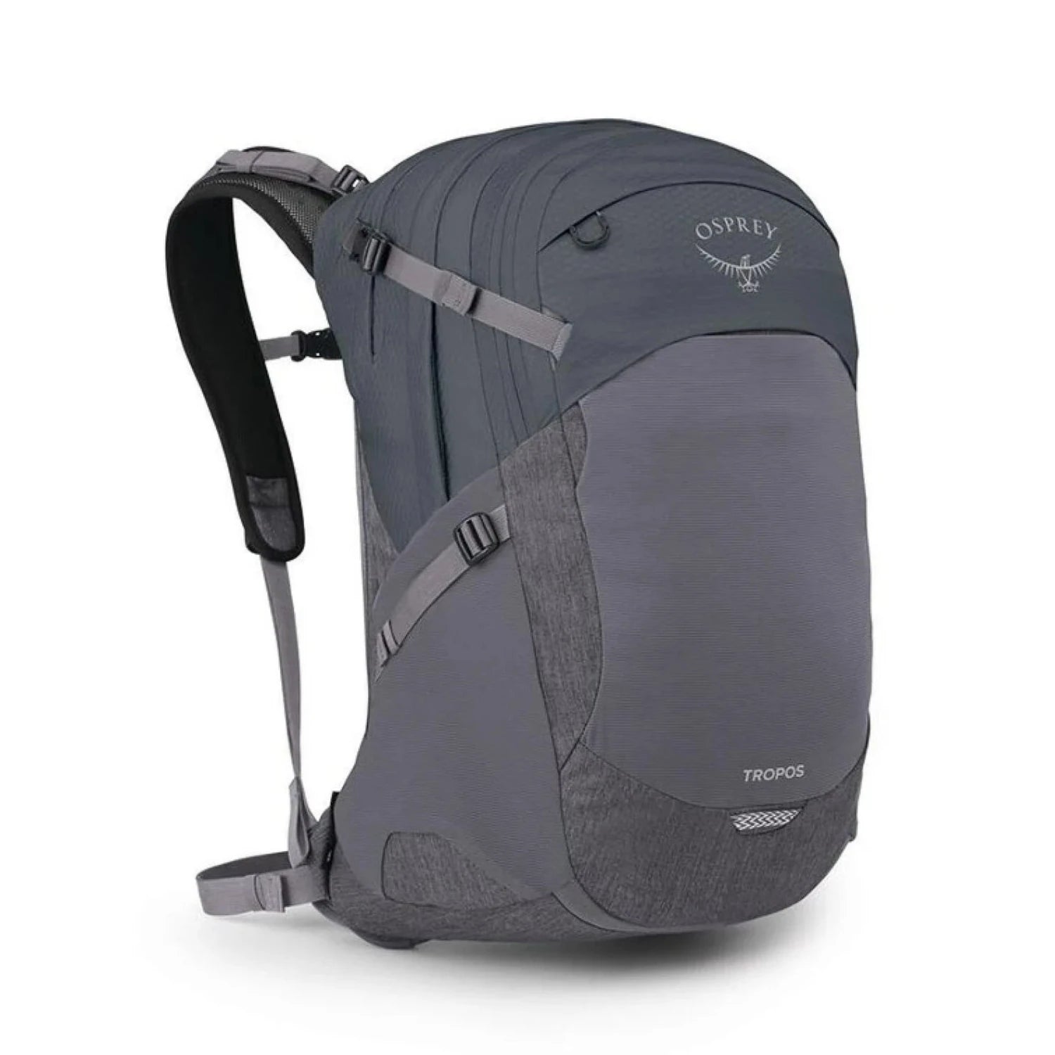 Osprey Tropos 32L Backpack in tungsten grey, front view