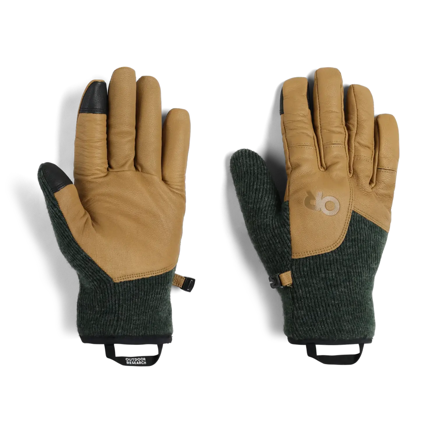 Outdoor Research Men's Flurry Driving Gloves shown in the Grove color option.