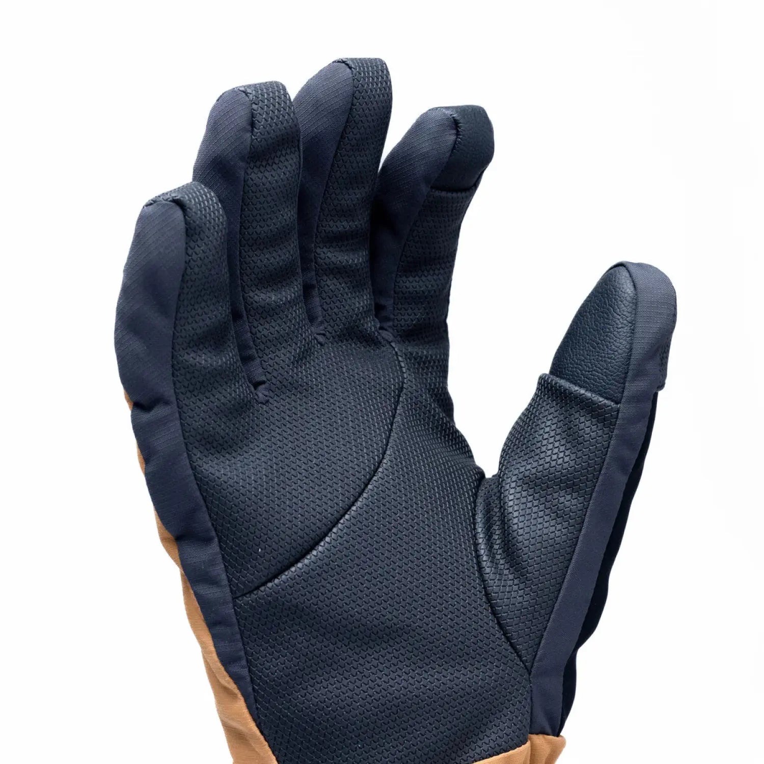 Outdoor Research Men's Revolution Undercuff GORE-TEX Gloves shown in the Bronze color option. Palm view.