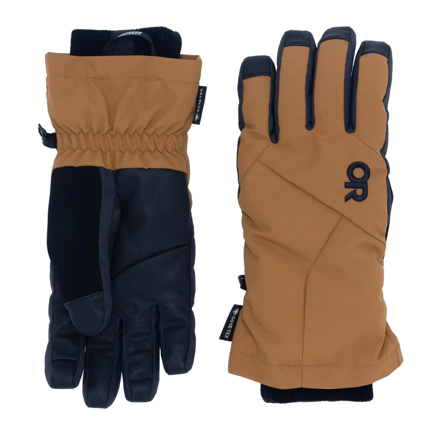 Outdoor Research Men's Revolution Undercuff GORE-TEX Gloves shown in the Bronze color option.