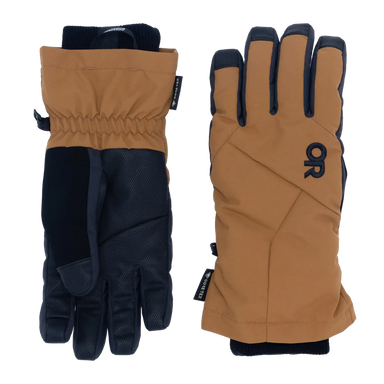 Outdoor Research Men's Revolution Undercuff GORE-TEX Gloves shown in the Bronze color option.