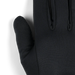Close-up of a black glove on a white background
