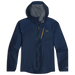 Outdoor Research Men's Helium Rain Ultralight Jacket shown in the Cenote color option. Front view.