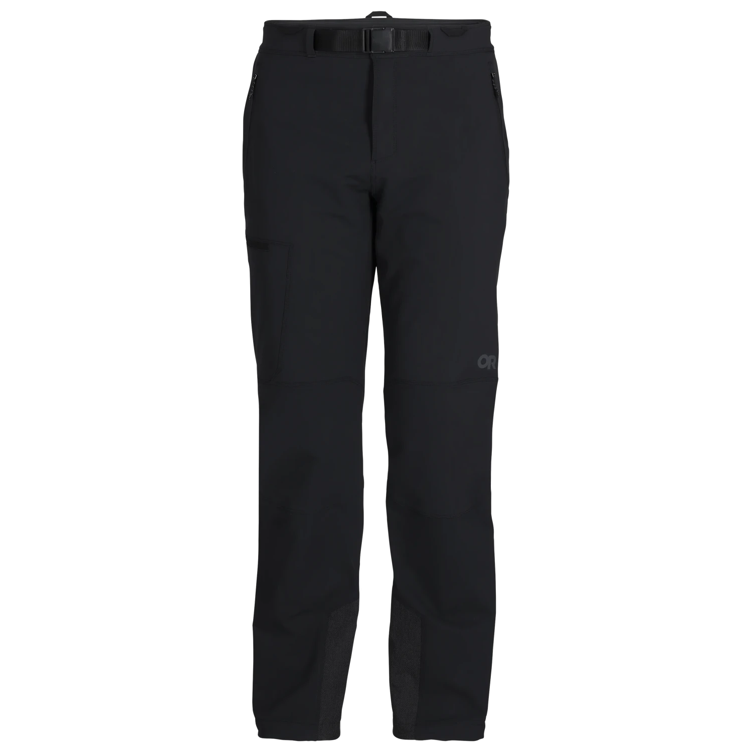 outdoor research mens cirque iii pants in black front flat view