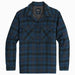 Outdoor Research Men's Feedback Shirt Jacket shown in Harbor Plaid. Front flat view.