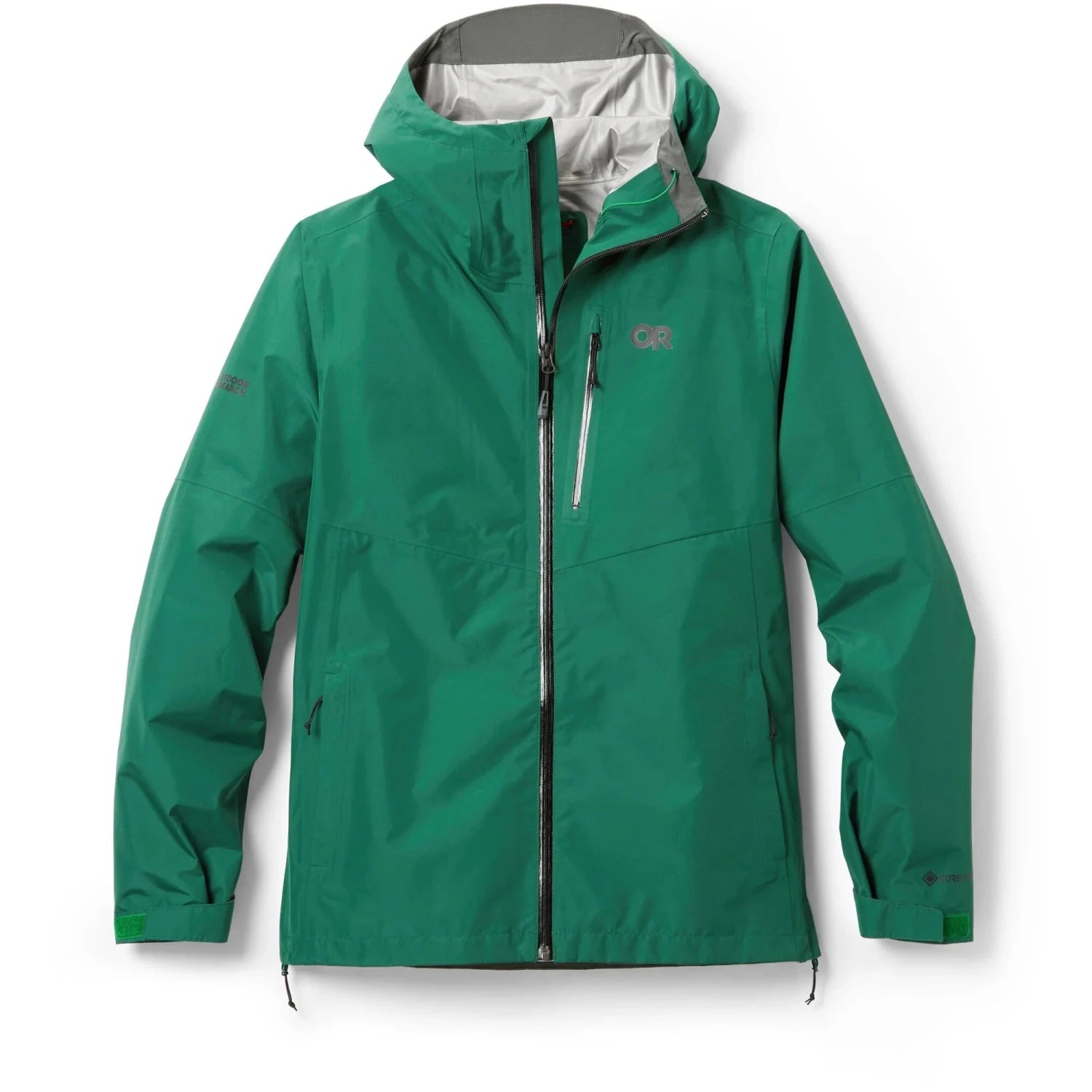 Outdoor Research Men's Foray II GORE-TEX® Rain Jacket in monstera, flat front