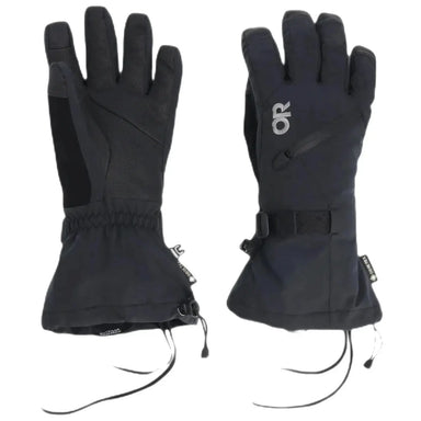 Outdoor Research Men's Revolution II GORE-TEX Gloves shown in the black color option.