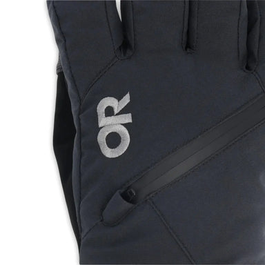 Outdoor Research Men's Revolution II GORE-TEX Gloves . Logo view.