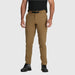 Outdoor Research Men's Rialto Fleece Lined Pants shown in the Coyote color. Front view on model.