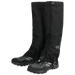 Outdoor Research Men's Rocky Mountain High Gaiters in solid black, front view