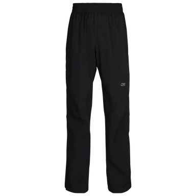 Outdoor Research Men's Stratoburst Stretch Rain Pants shown in the Black color option. 