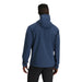 Outdoor Research® Men's Stratoburst Stretch Rain Jacket shown in the Cenote color option. Back view on model.