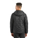 Outdoor Research Men's SuperStrand LT Hoodie shown in the Black color option. Back view on model.