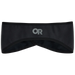 Black headband with grey logo.