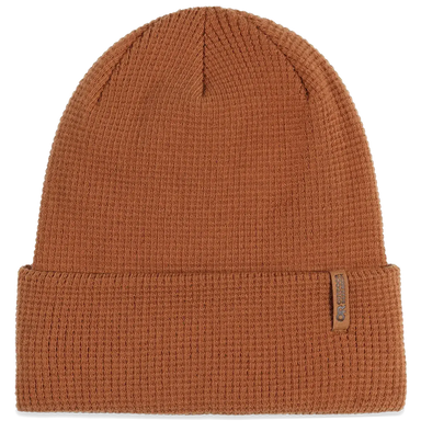 Outdoor Research Pitted Beanie shown in the Bronze color option.