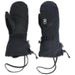 Outdoor Research Revolution GORE-TEX Mitts, Black, front and back view 