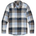 Outdoor Research Women's Feedback Flannel Twill Shirt in fjord plaid, on flat front view