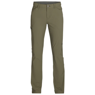 Outdoor Research Women's Ferrosi Pants shown in the Ranger Green color option. Front view.