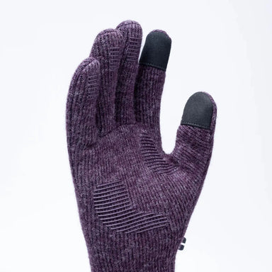 Outdoor Research Women's Flurry Sensor Gloves shown in the Amethyst color option. Palm view.