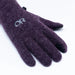 Outdoor Research Women's Flurry Sensor Gloves shown in the Amethyst color option. Top view.