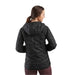 Outdoor Research Women's SuperStrand LT Hoodie shown in the Black color option. Back view on model.