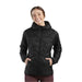 Outdoor Research Women's SuperStrand LT Hoodie shown in the Black color option. Front view on model.