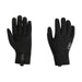 Pair of black outdoor research gloves on a transparent background