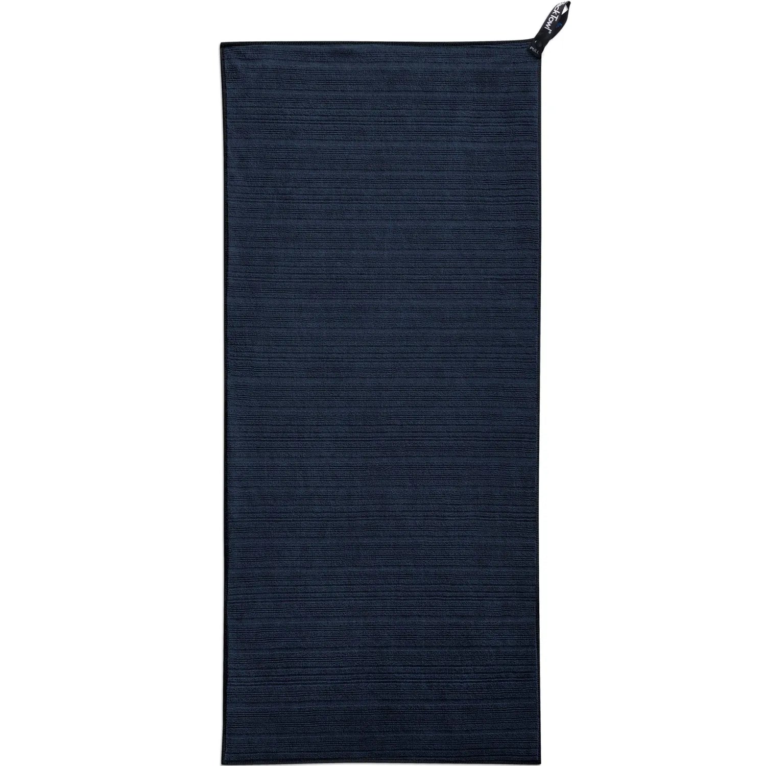 packtowl luxe beach towel in midnight front flat ivew