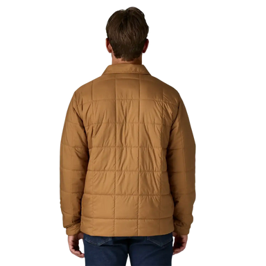 Patagonia Men's Light Gust Shirt Jacket in Deer Brown, back view on model 