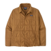 Patagonia Men's Light Gust Shirt Jacket in Deer Brown, front view flat