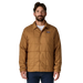 Patagonia Men's Light Gust Shirt Jacket in Deer Brown, front view on model 