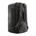 Patagonia Black Hole® Duffel Bag 55L shown in the Matte Unity Fitz: Ink Black color option, Backpack view.