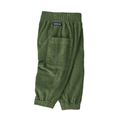 Patagonia Baby Corduroy Joggers, Terrain Green, side view flat 