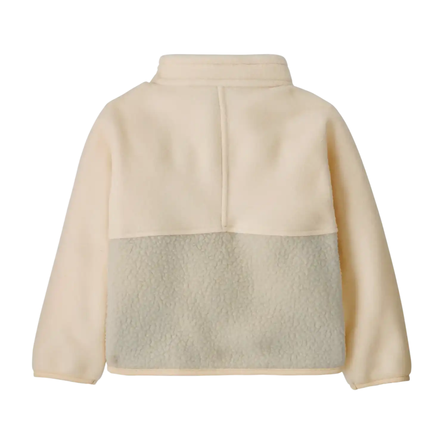 Patagonia Baby Cozy Fluff Jacket in Natural, back view flat