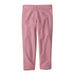Patagonia Baby Micro D Fleece Bottoms shown in the Pink Planet color option. Front view.