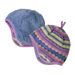 Patagonia Baby Reversible Beanie in Diamond Stripe Purple, view of inside and outside of hat flat
