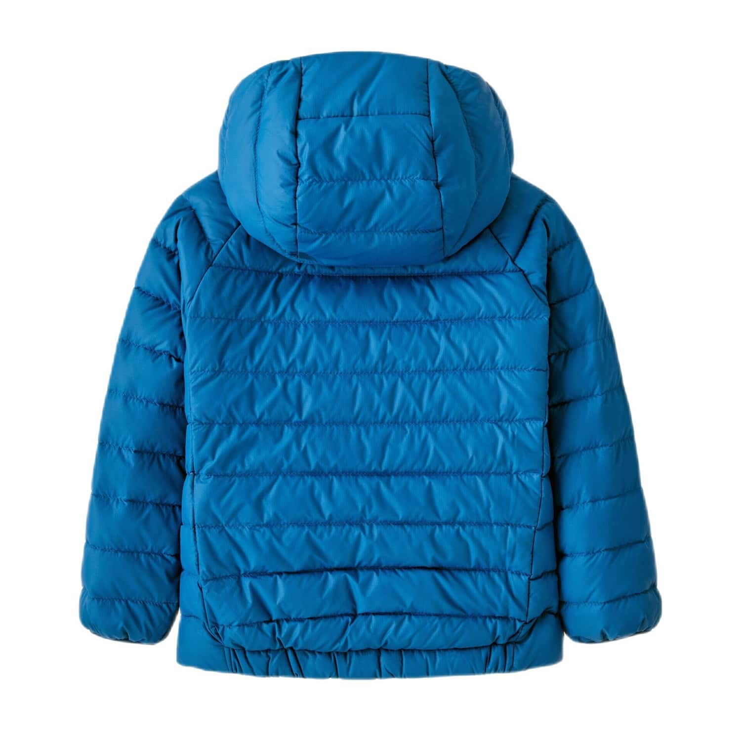 Patagonia Baby Reversible Down Sweater™ Hoody, Forces of Nature Vessel Blue, back view