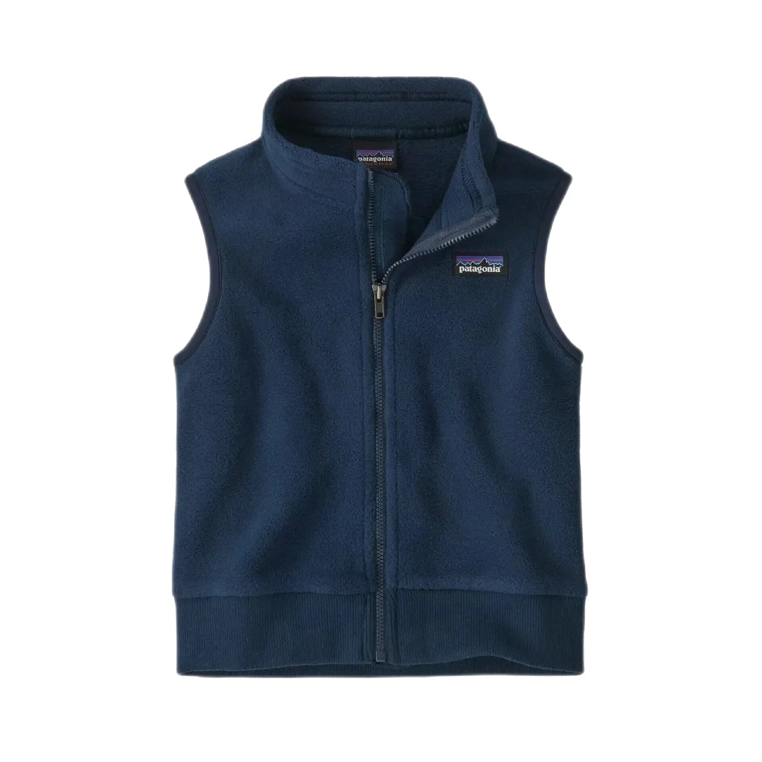Patagonia Baby Synchilla® Fleece Vest shown in the New Navy color option.