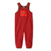 Patagonia Baby Synchilla® Fleece Overalls in Amanita Red, front view flat 