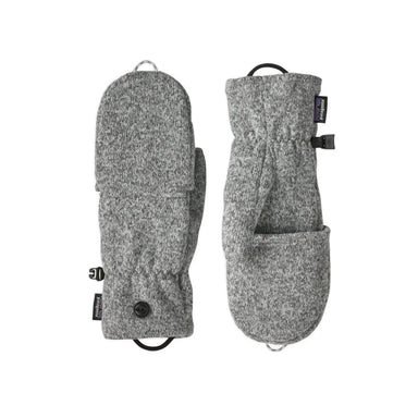 Patagonia Better Sweater™ Fleece Gloves, Birch White, front and back view 
