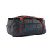 Patagonia Black Hole® Duffel Bag 55L in Smolder Blue W/ Amanita red, front view 