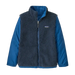 Patagonia Kid's 4-in-1 Everyday Jacket in Clement Blue, front view flat inside 