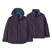 Patagonia Kid's 4-in-1 Everyday Jacket in Plummet Purple, front view flat