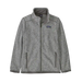 Patagonia Kid's Better Sweater® Fleece Jacket in Birch White, front view flat